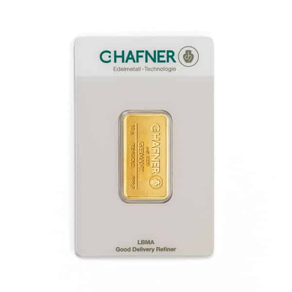 Goldbarren 10g - C. Hafner