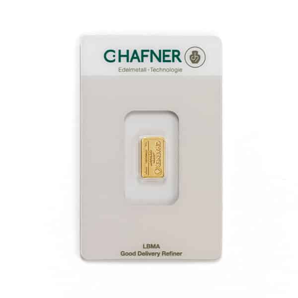 Goldbarren 1g - C. Hafner
