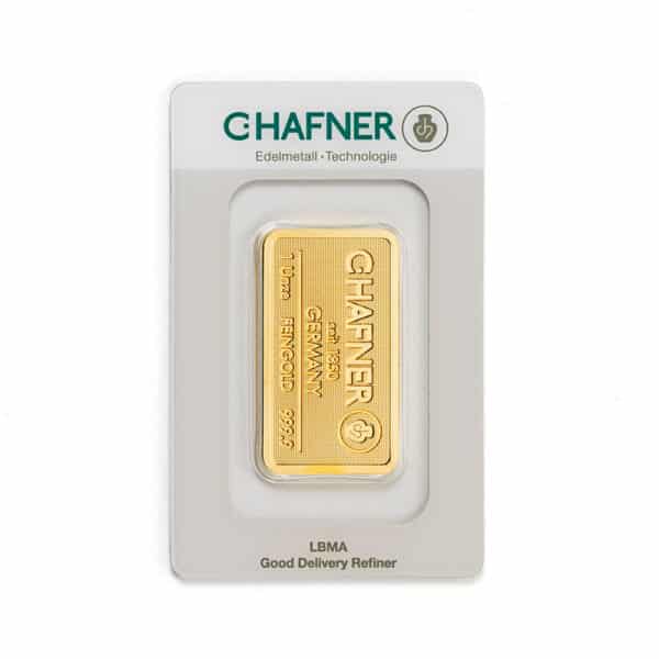 Goldbarren 1oz - C. Hafner