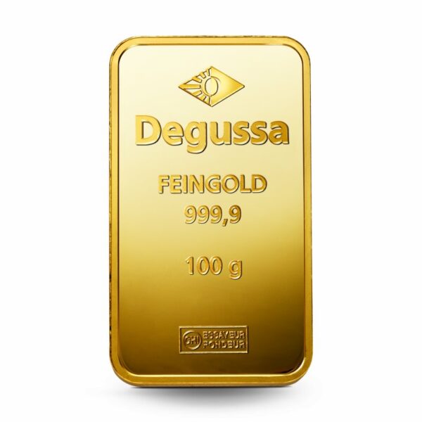 Goldbarren 100g - Degussa – Bild 2