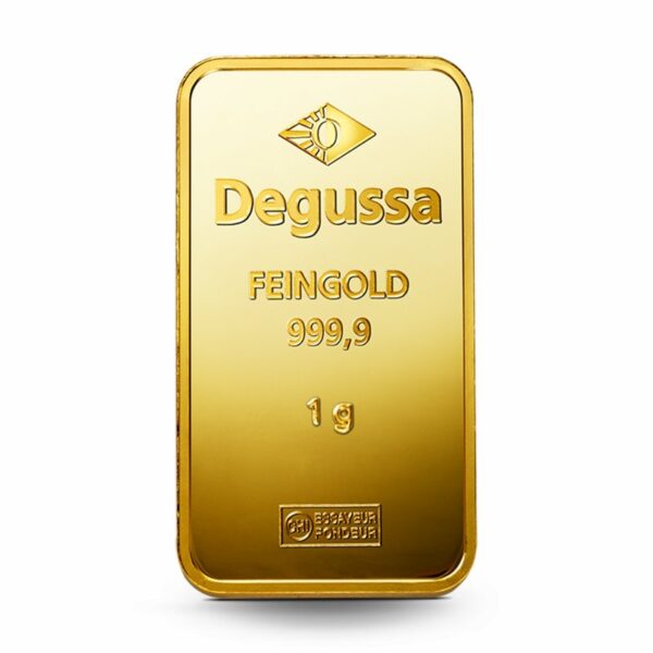 Goldbarren 1g - Degussa – Bild 3