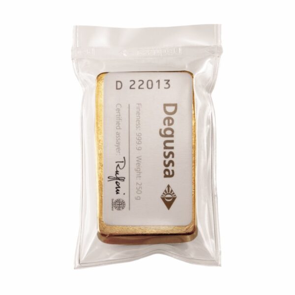 Goldbarren 250g - Degussa – Bild 4
