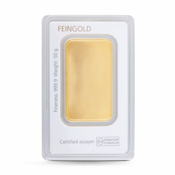 Goldbarren 50g - Degussa – Bild 2