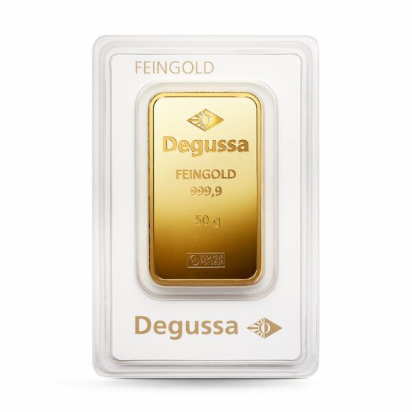 Goldbarren 50g - Degussa