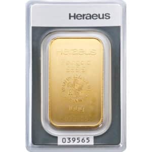 Goldbarren 100g - Heraeus