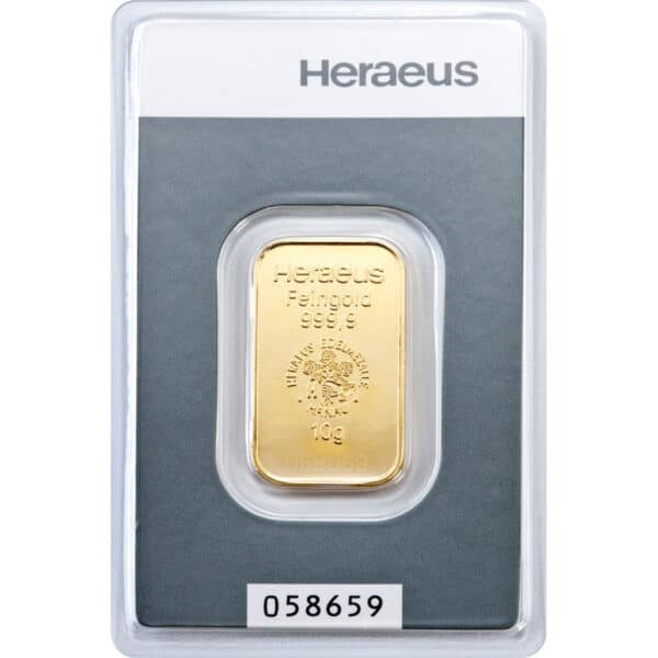 Goldbarren 10g - Heraeus
