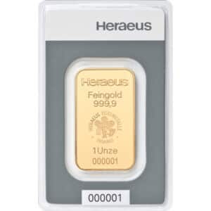 Goldbarren 1oz - Heraeus
