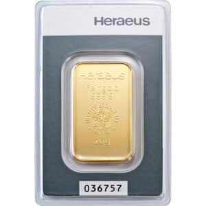 Goldbarren 20g - Heraeus