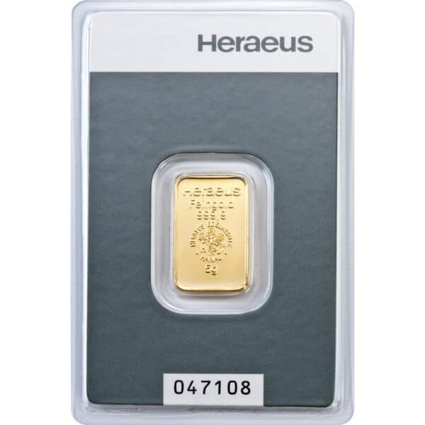 Goldbarren 5g - Heraeus