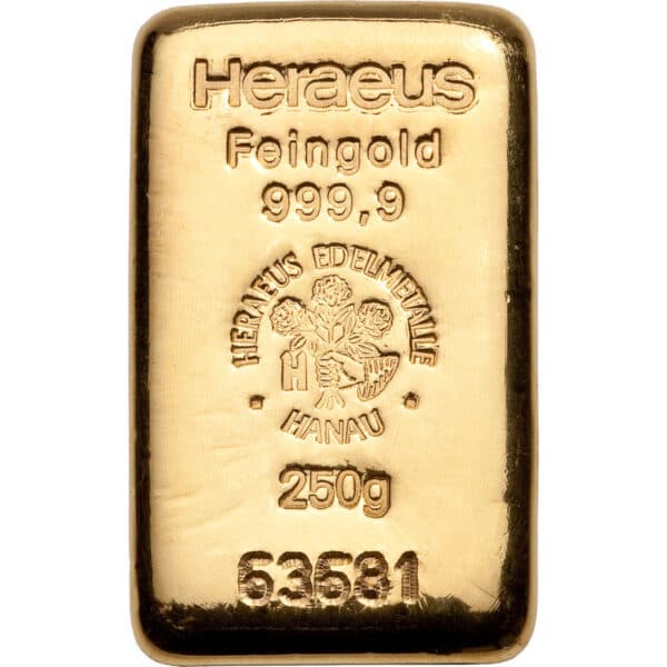 Goldbarren 250g - Heraeus