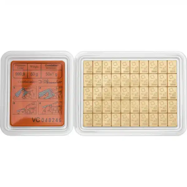Gold CombiBar 50 x 1g - Valcambi – Bild 2
