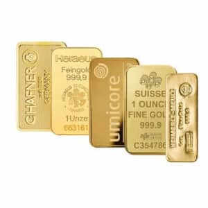 Goldbarren 1oz - Diverse Goldbarren
