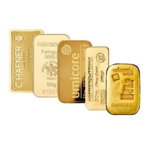 Goldbarren 50g - Diverse Goldbarren